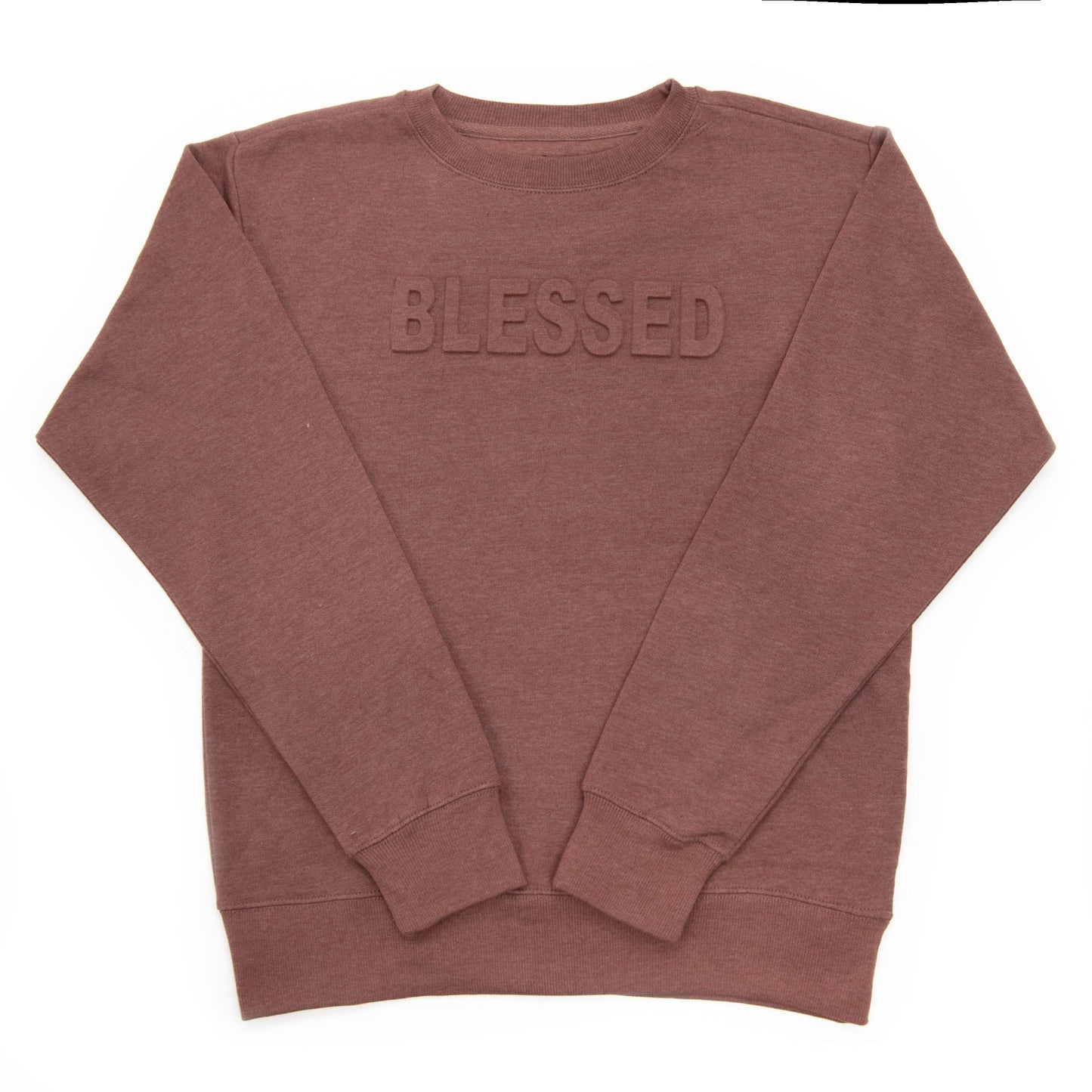 Embellished Blessed Sweatshirt - Test-goflaus