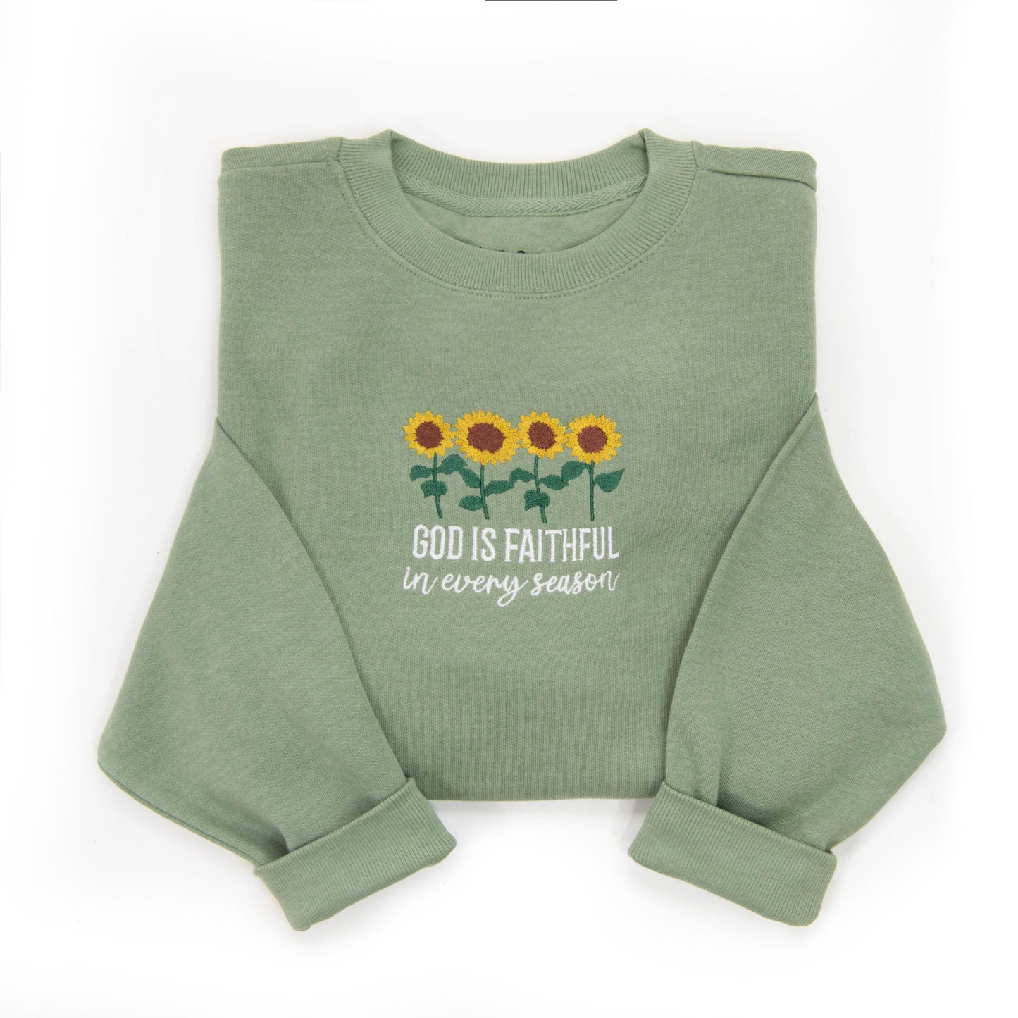 Embroidered God is Faithful Sweatshirt