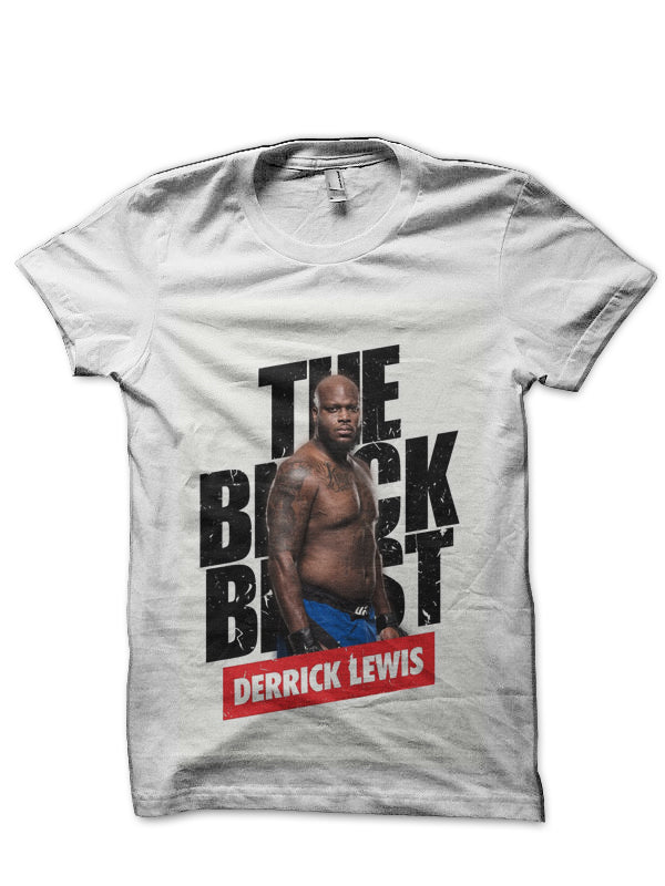 Derrick Lewis White T-Shirt Style001