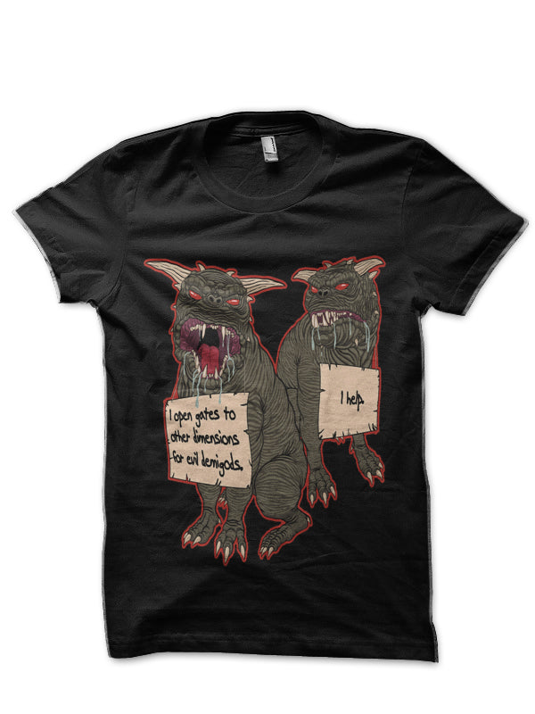 Dog Shaming Terror Black T-Shirt