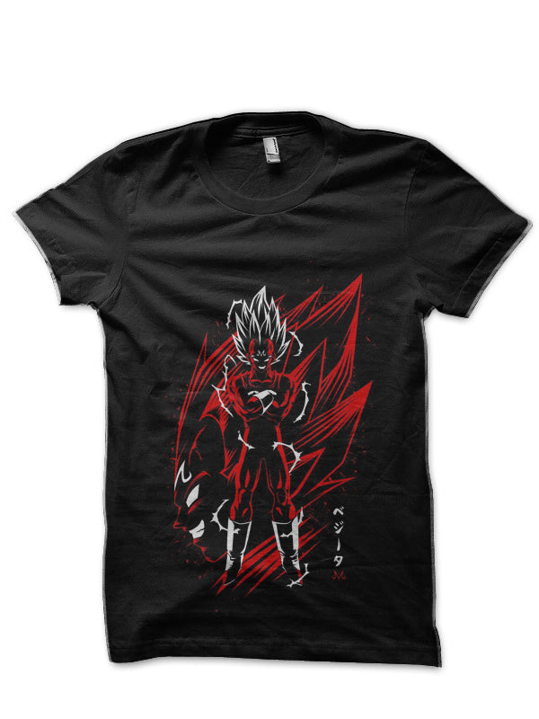 Dragon Ball Z Majin Vegeta Black T-Shirt Style001