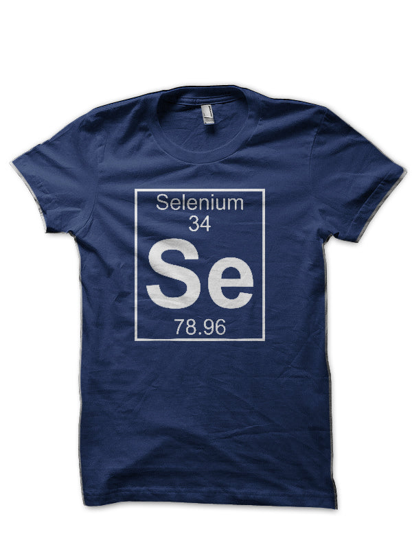Element 34 Se Selenium Navy Blue T-Shirt