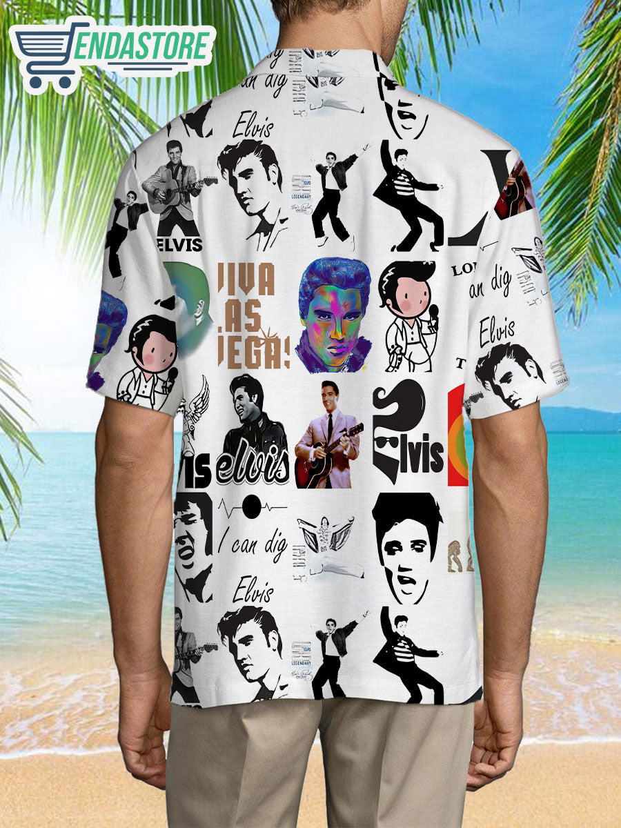 Elvis Presley All Over Print Hawaiian Shirt
