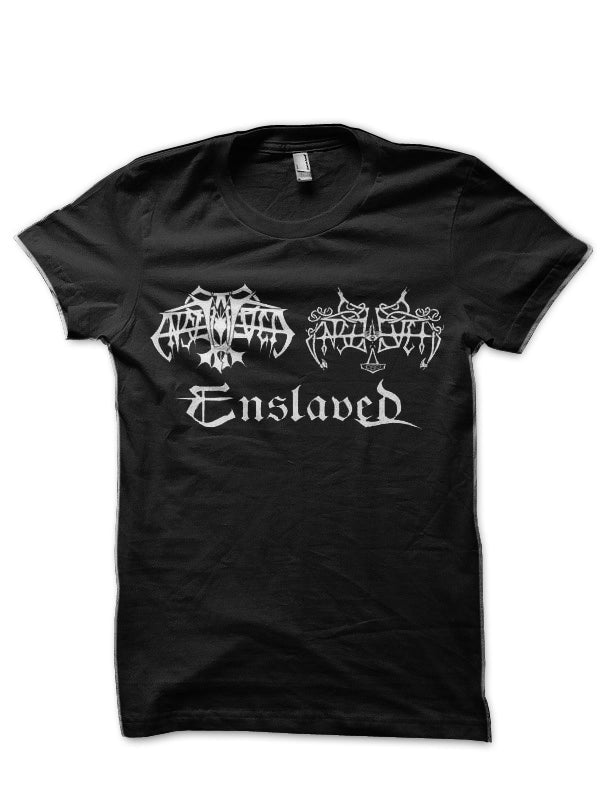 Enslaved Black T-Shirt Style002