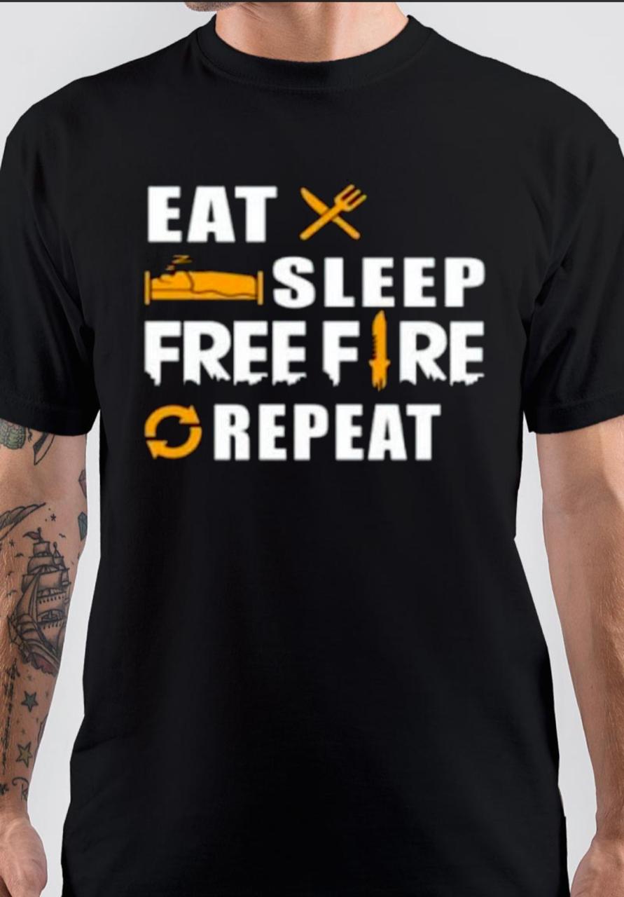 Free Fire Black T-Shirt