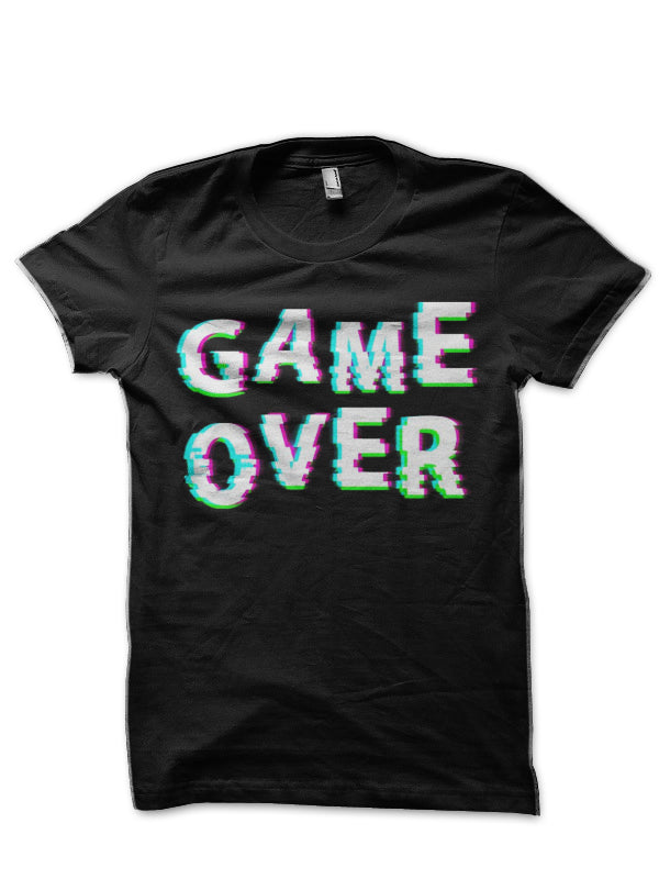 Game Over Illusion Black T-Shirt
