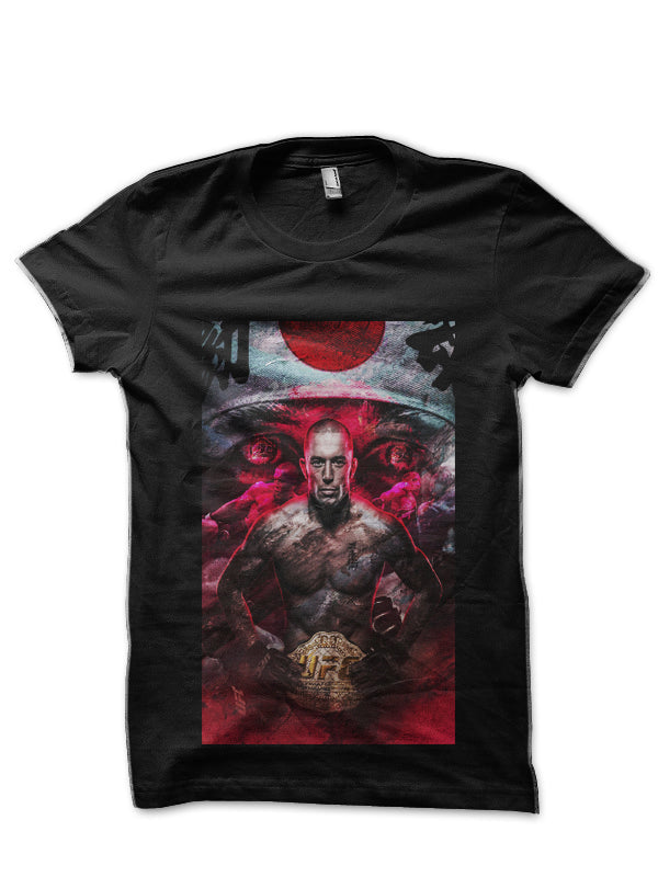 Georges St. Pierre Black T-Shirt Style006