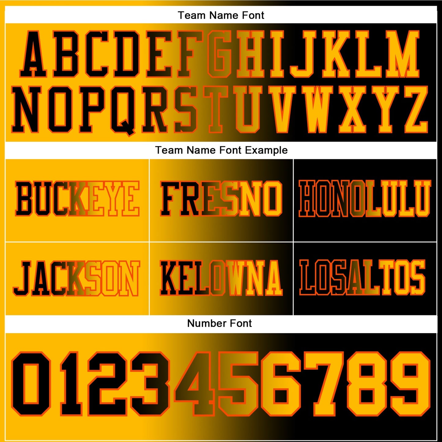 Custom Black Gold-Orange Authentic Gradient Fashion Football Jersey