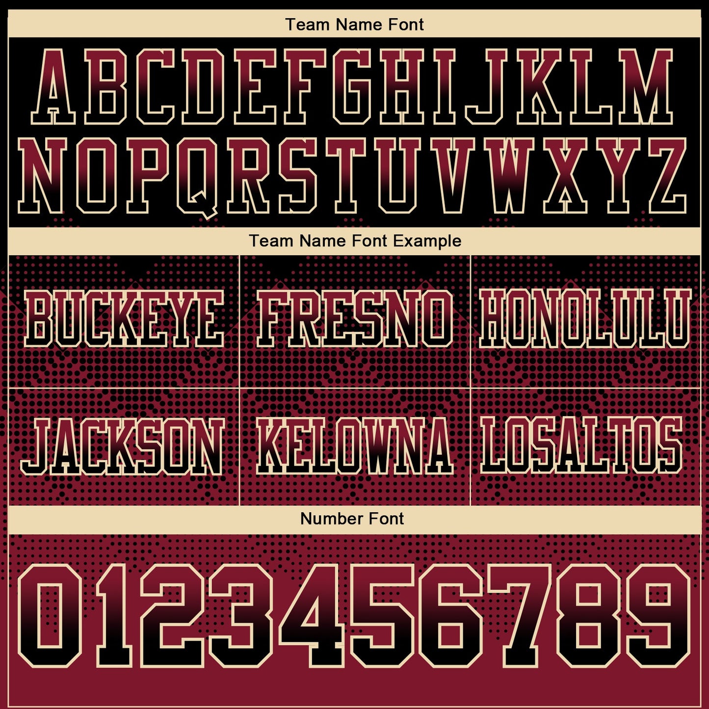 Custom Black Crimson-Cream Authentic Gradient Square Shape Flag Football Jersey