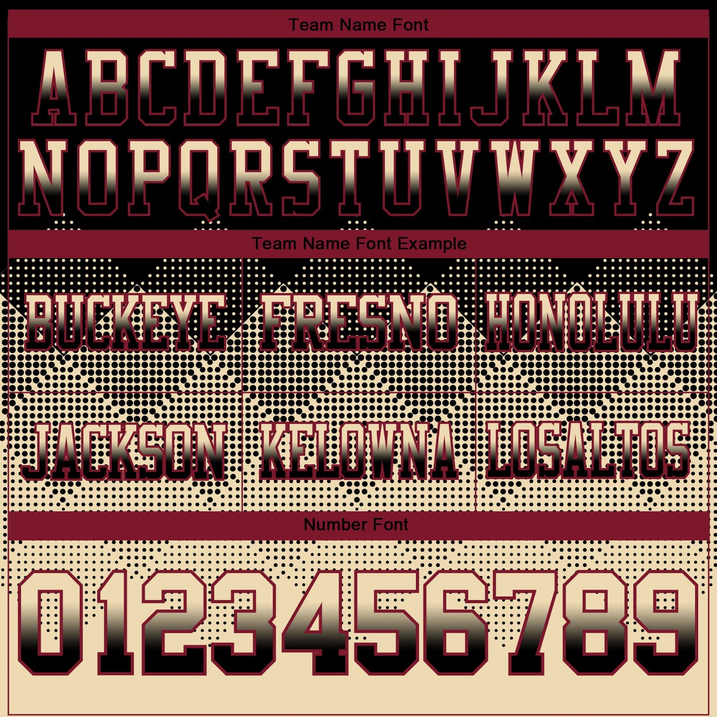 Custom Black Cream-Crimson Authentic Gradient Square Shape Flag Football Jersey