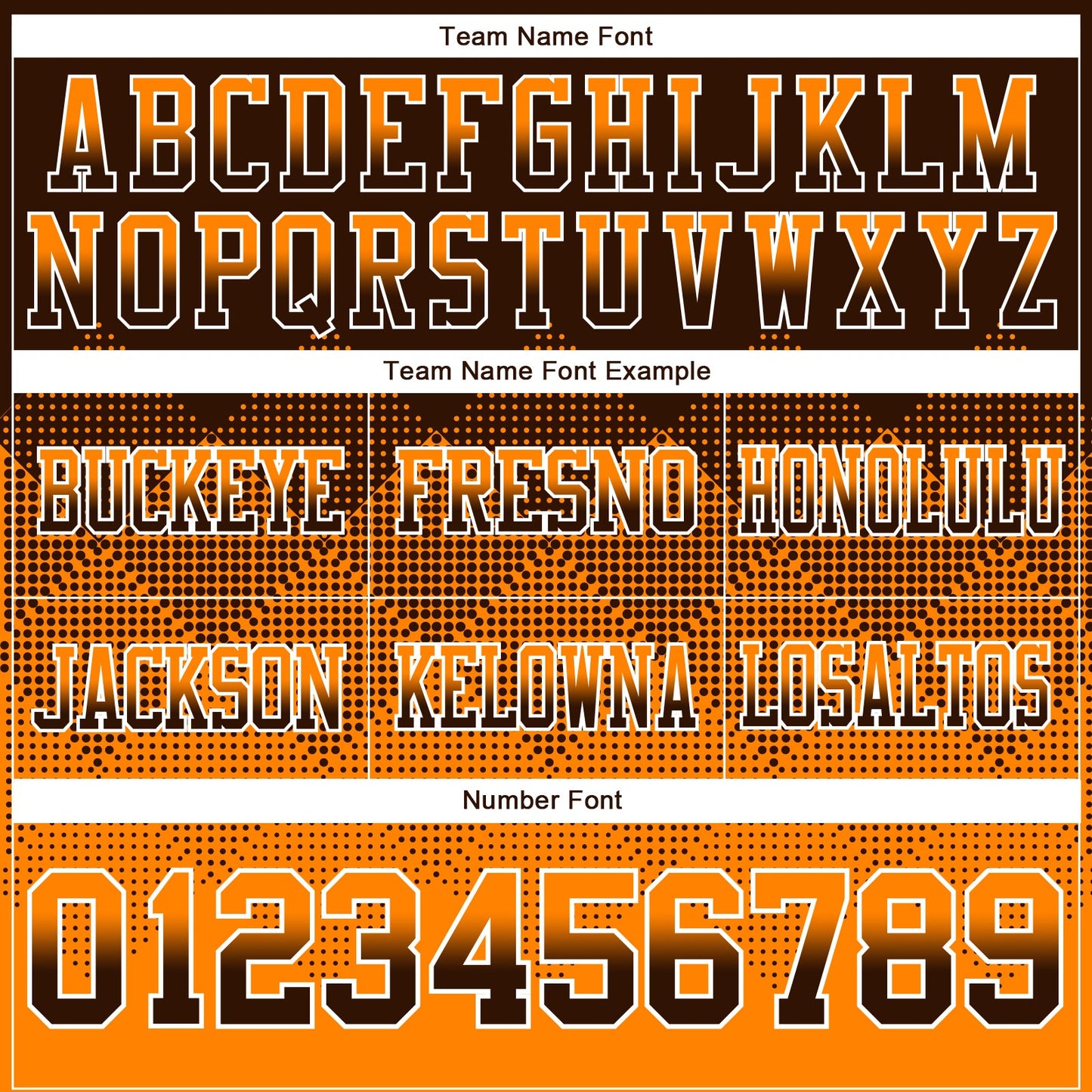 Custom Brown Orange-White Authentic Gradient Square Shape Flag Football Jersey