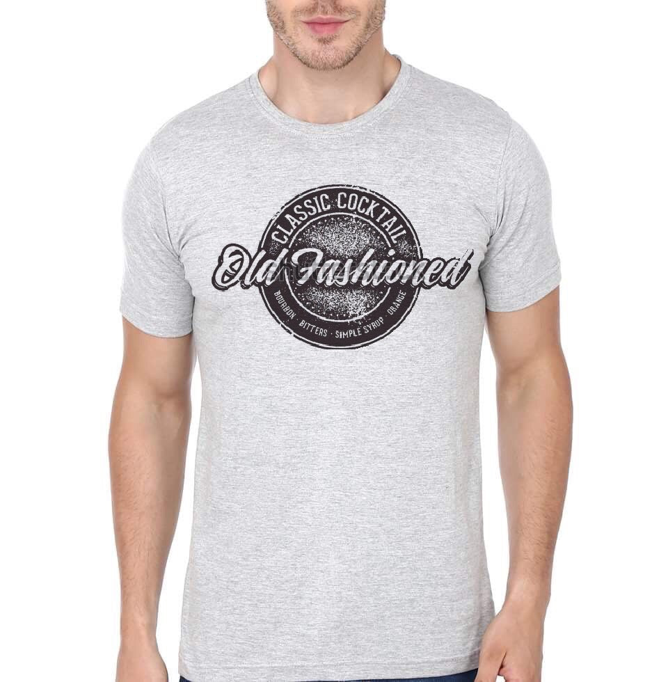 Classic Cocktail Oldfashioned Grey T-Shirt