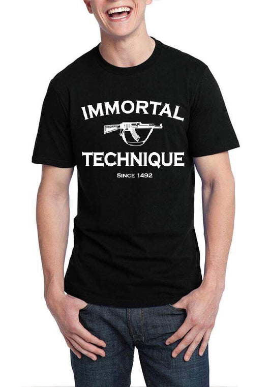 Immortal Technique Since 1492 Black T-Shirt