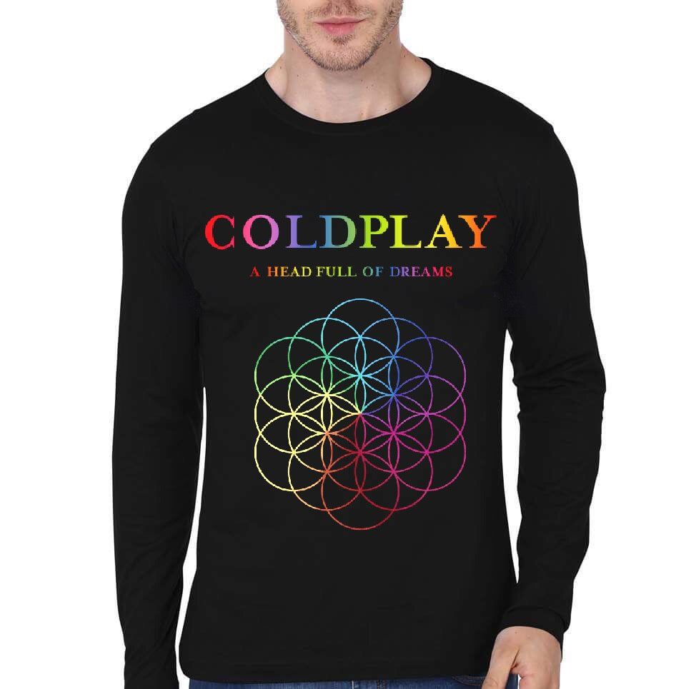 Coldplay Black Full Sleeve T-Shirt