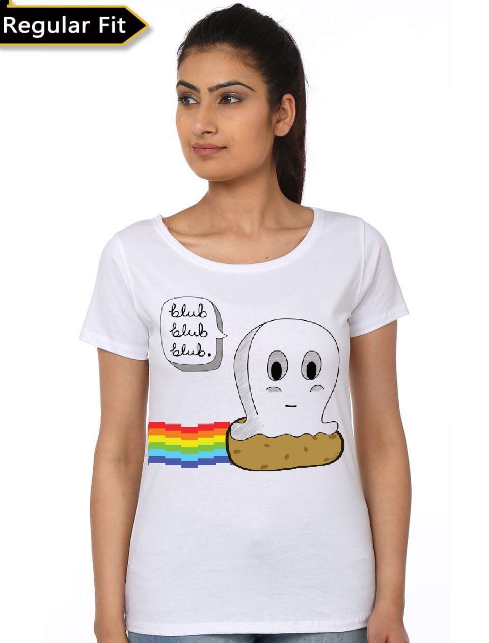 Blub Girl’s White T-Shirt
