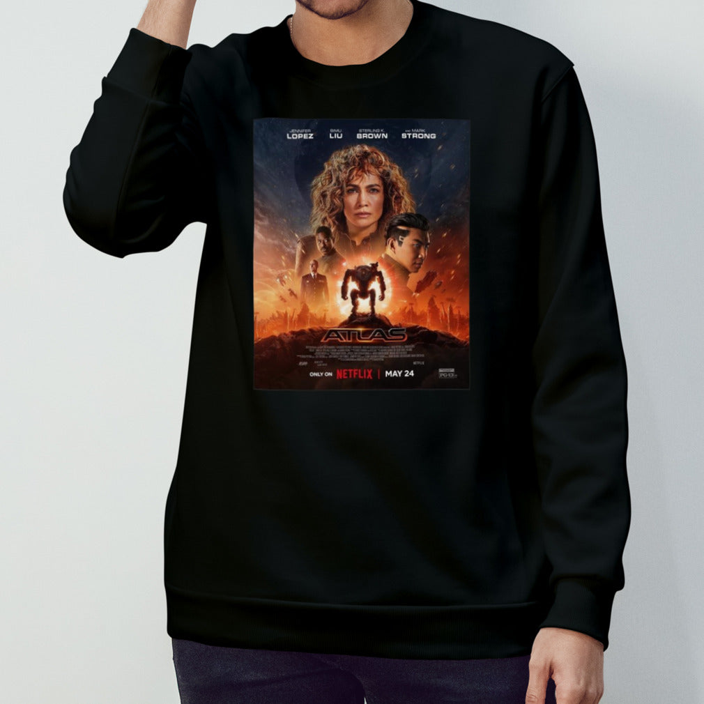 Incredible Poster For Brad Peyton’s Atlas Starring Jennifer Lopez Releasing On Netflix On May 24 T-Shirt