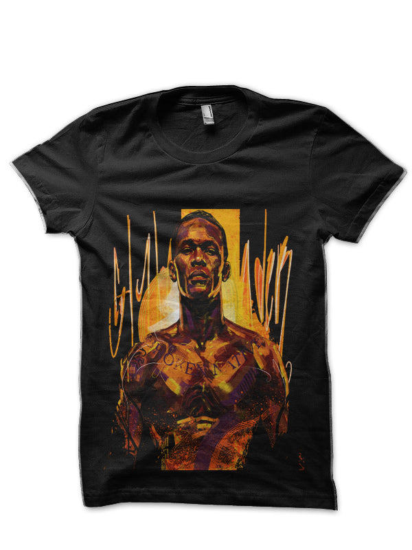 Israel Adesanya Black T-Shirt Style008
