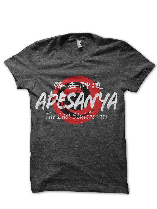 Israel Adesanya Charcoal Grey Half Sleeve T-Shirt