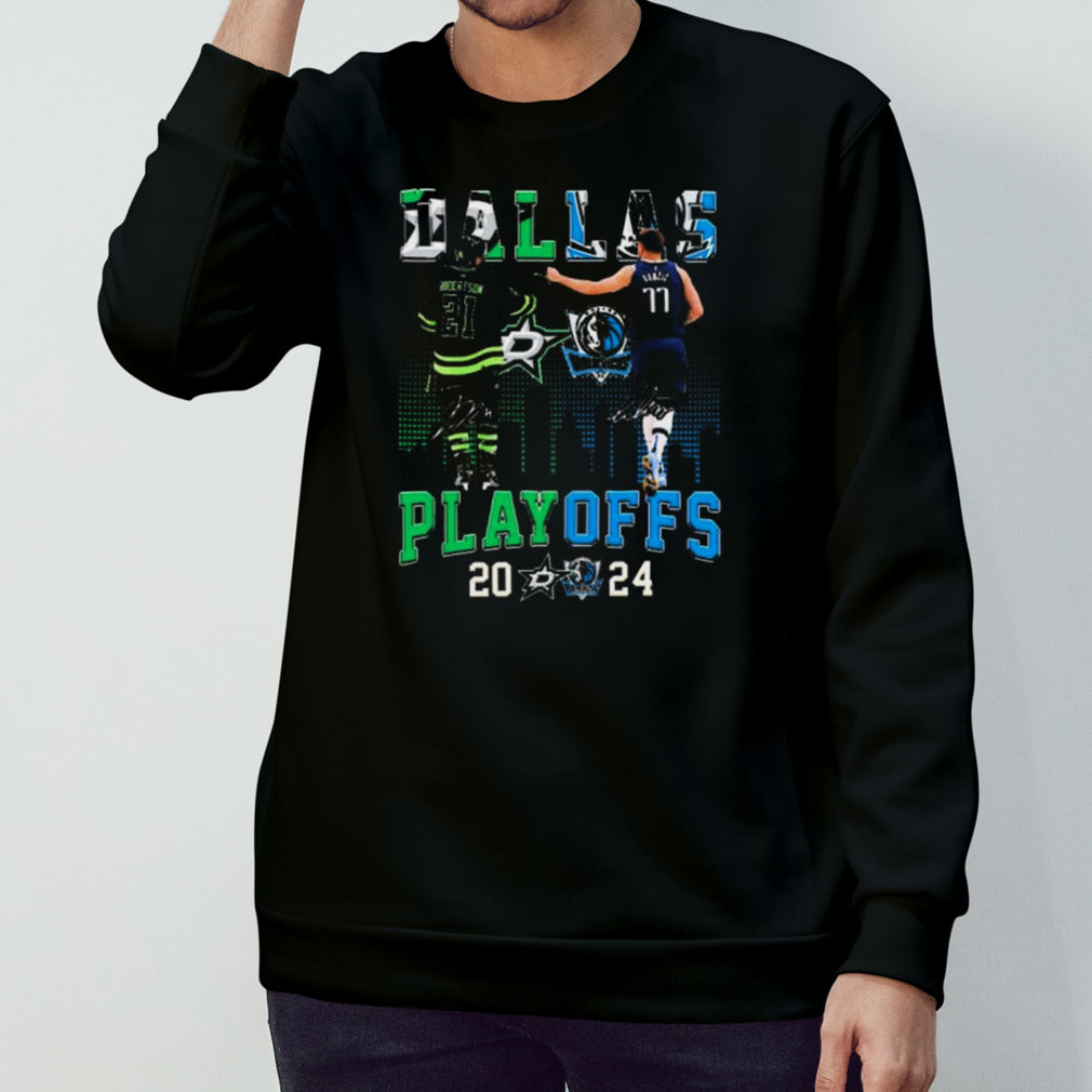 Jason Robertson And Luka Doncic Dallas Sports Teams 2024 Playoffs shirt
