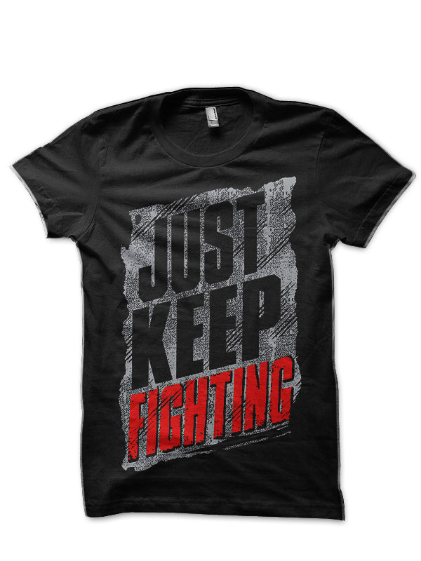 Just Keep Fighting Kevin Owens Black T-Shirt