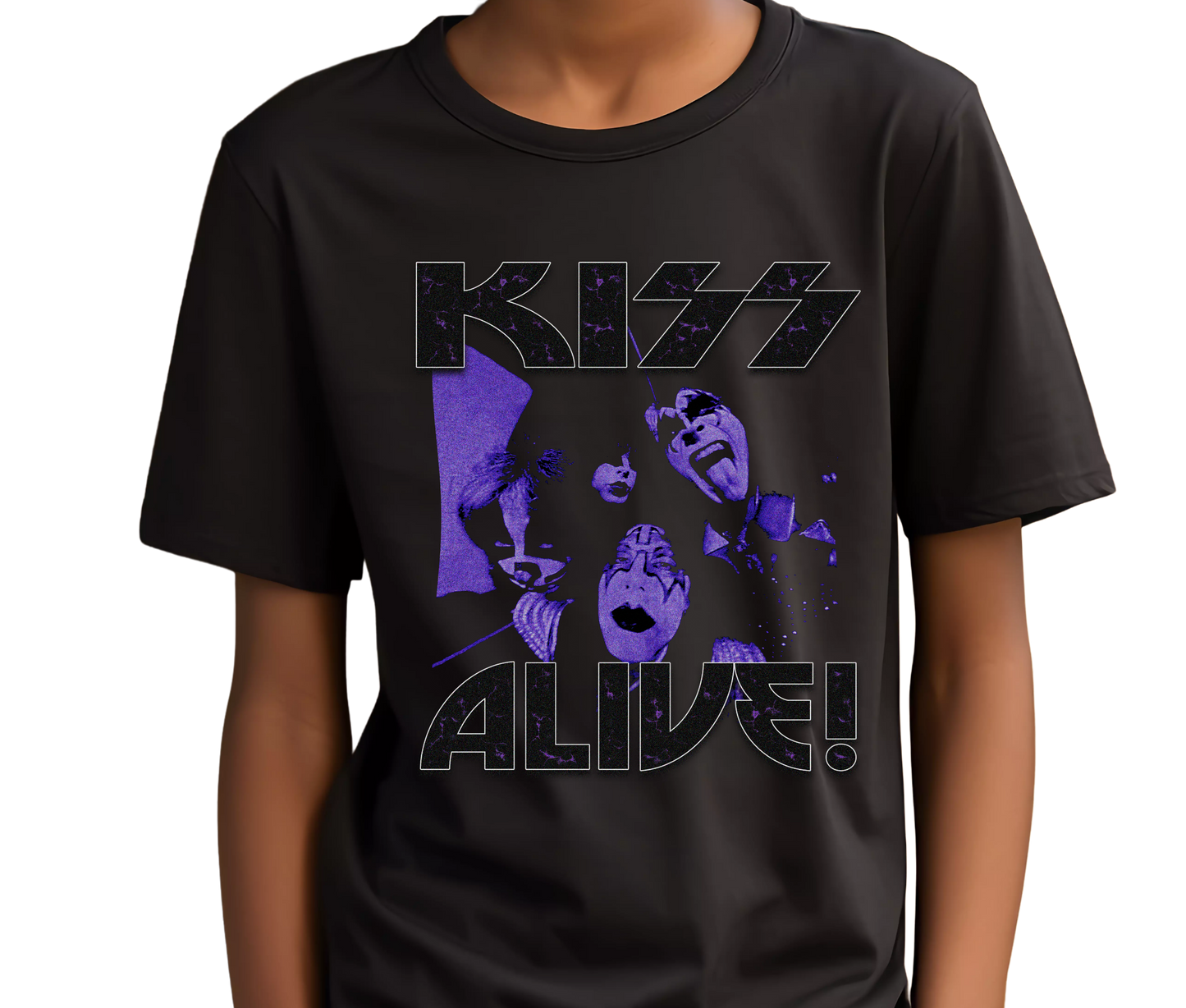 KISS Graphic T-Shirt – Alive Vintage Rock Band Tee – Rare Concert Streetwear for Music Fans