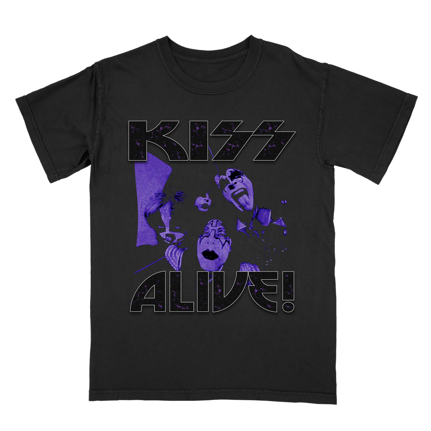 KISS Graphic T-Shirt – Alive Vintage Rock Band Tee – Rare Concert Streetwear for Music Fans