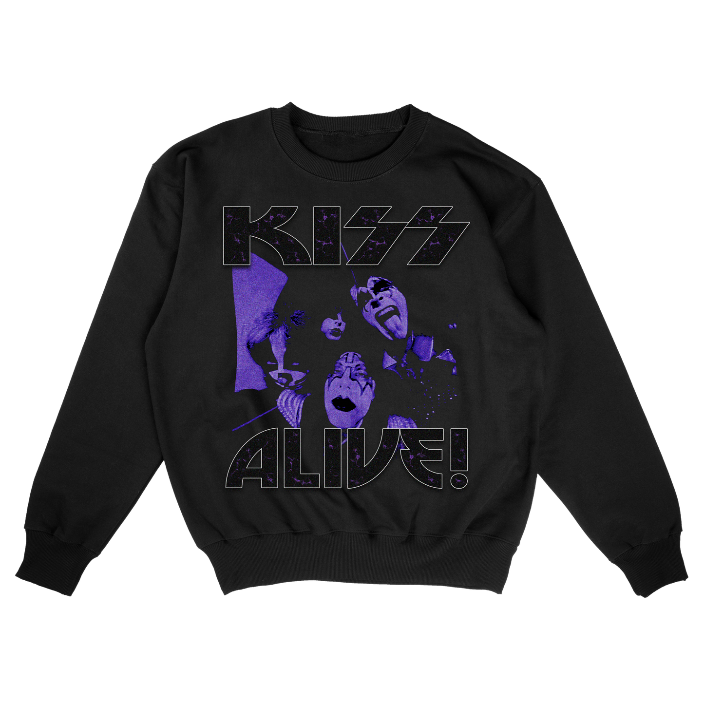 KISS Graphic Sweatshirt – Vintage Rock Band Pullover – Alive Rare Concert Streetwear for Music Fans