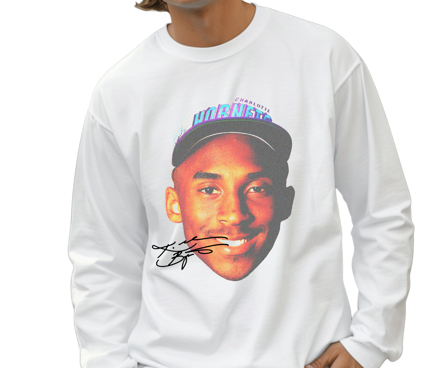Kobe Bryant Graphic Long Sleeve – Draft Day Vintage Basketball Shirt – Rare NBA Streetwear for Fans and Collectors