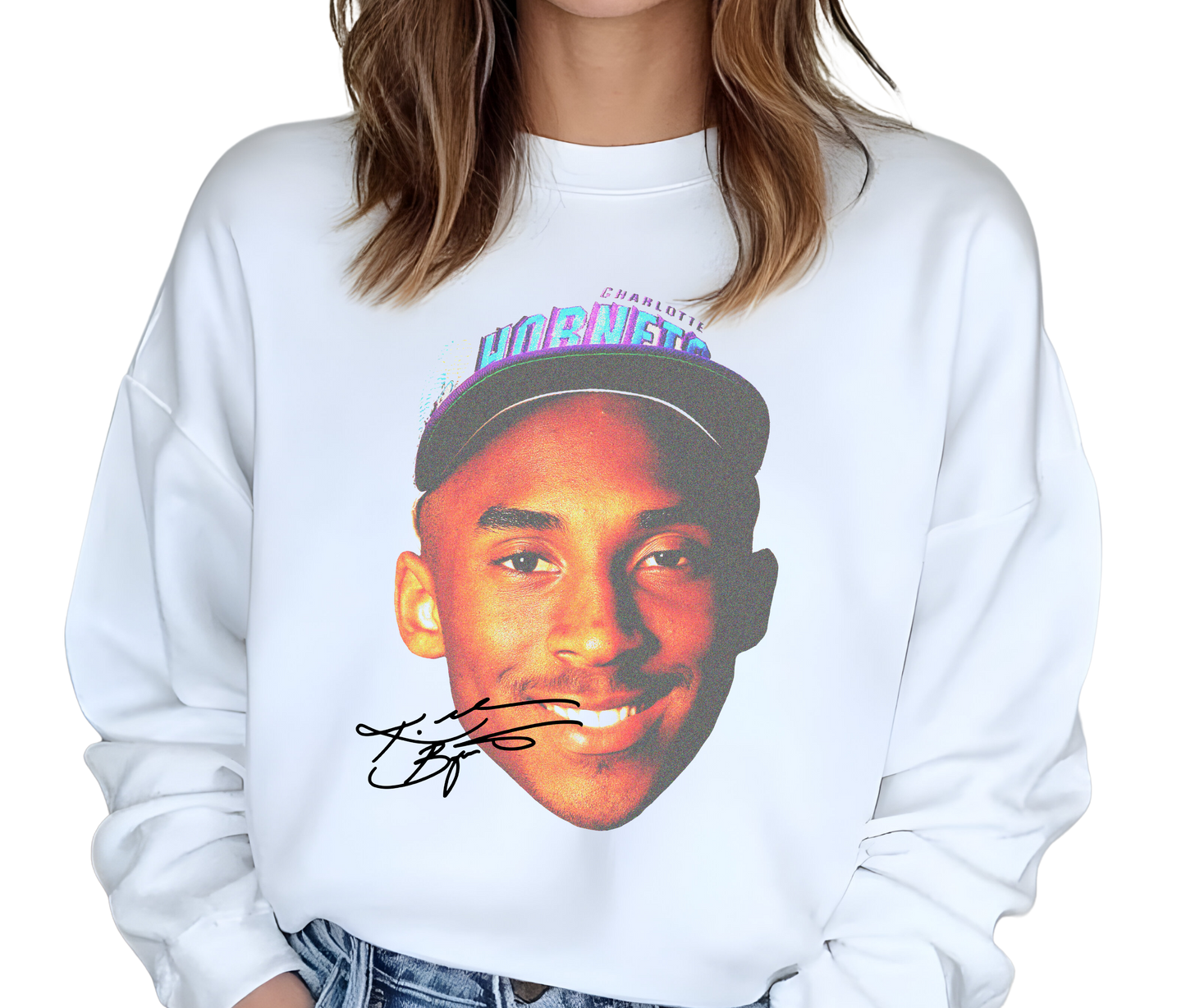 Kobe Bryant Graphic Sweatshirt – Draft Day Vintage Basketball Pullover – Rare NBA Streetwear for Fans and Collectors