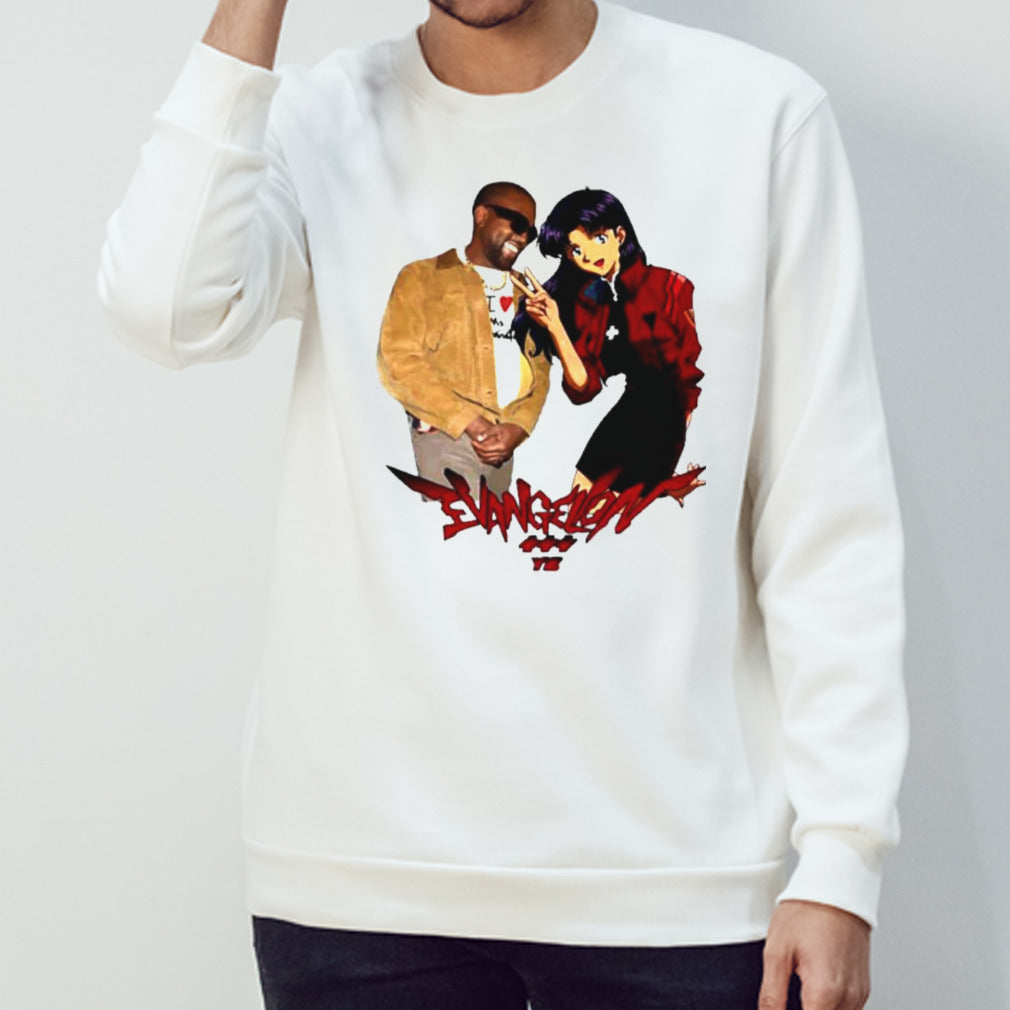 Kanywest Evangelion Misato X Ye shirt