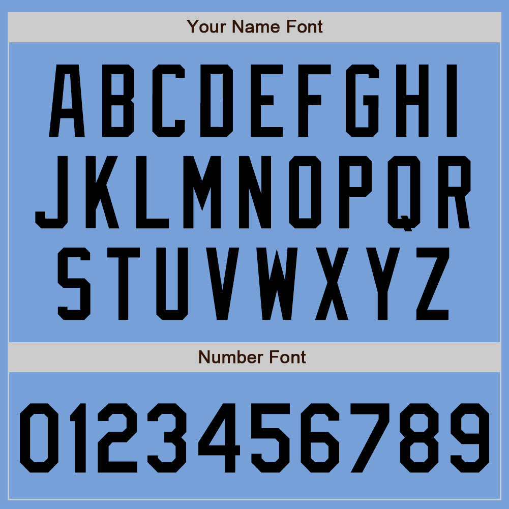 Custom Light Blue Black Authentic Baseball Jersey