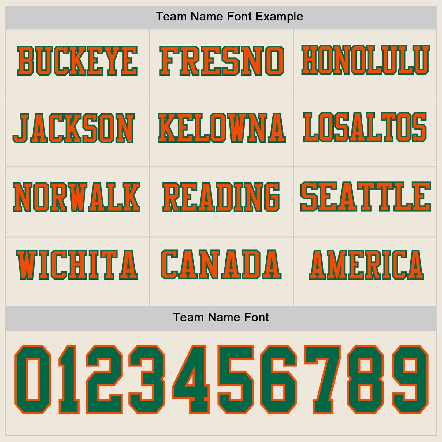 Custom Cream Kelly Green-Orange Long Sleeve Authentic Football Jersey