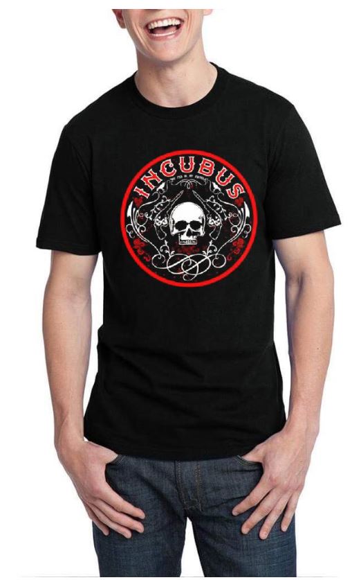 Incubus Band Black T-Shirt