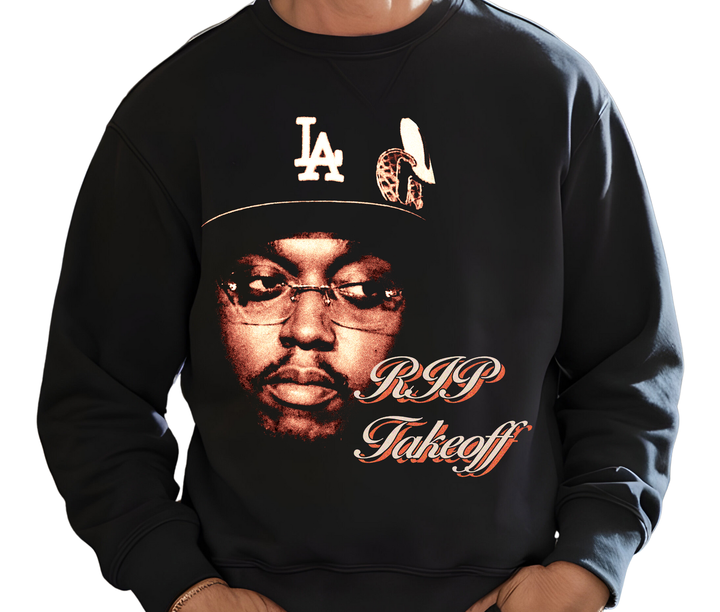 Takeoff Graphic Sweatshirt – RIP Tribute Pullover – Vintage Hip Hop Rap Shirt – Rare Music Fan Streetwear