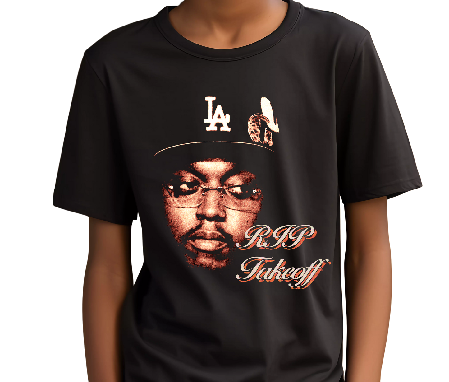 Takeoff Graphic T-Shirt – RIP Tribute Tee – Vintage Hip Hop Rap Shirt – Rare Music Fan T-Shirt