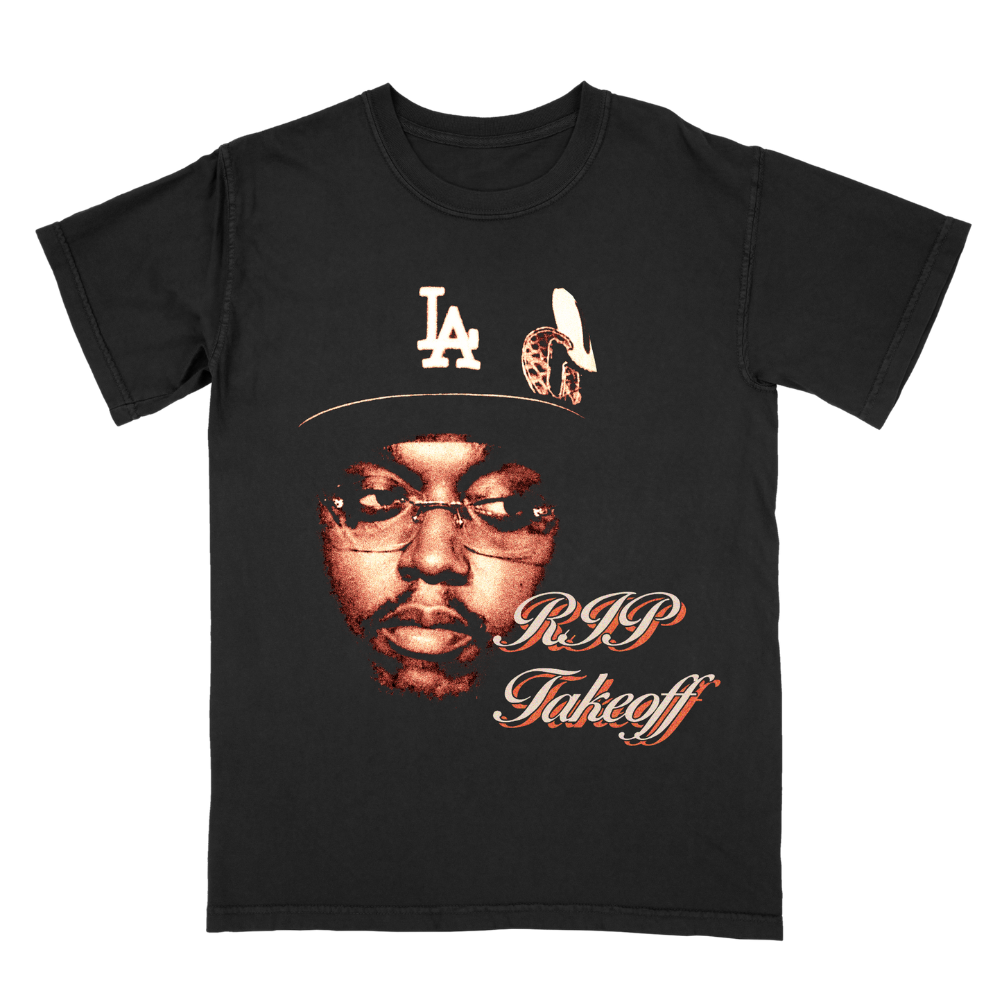 Takeoff Graphic T-Shirt – RIP Tribute Tee – Vintage Hip Hop Rap Shirt – Rare Music Fan T-Shirt