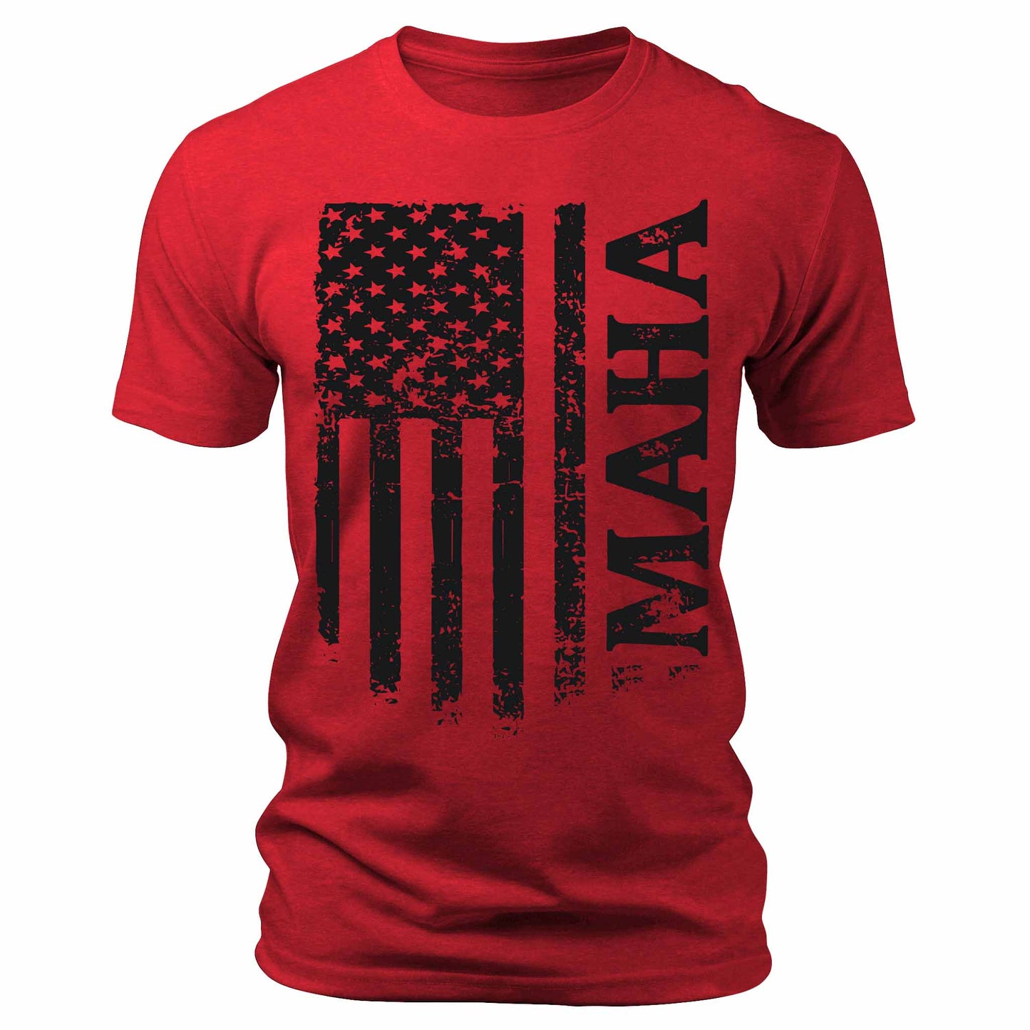 Men's Patriotic MAHA Make America Healthy Again American Flag T-Shirt