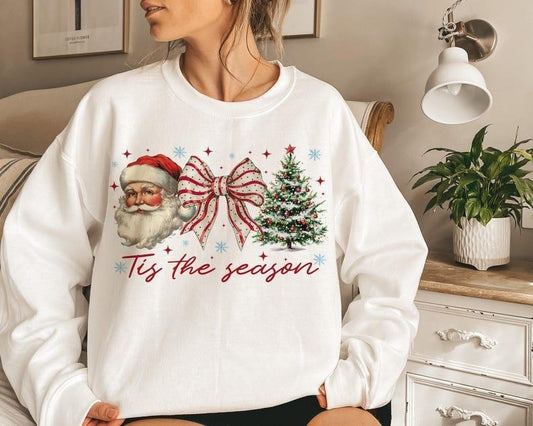 Retro Christmas , Tis the Season , Santa Claus , Watercolor Christmas , Christmas , Merry Christmas, Christmas vibes