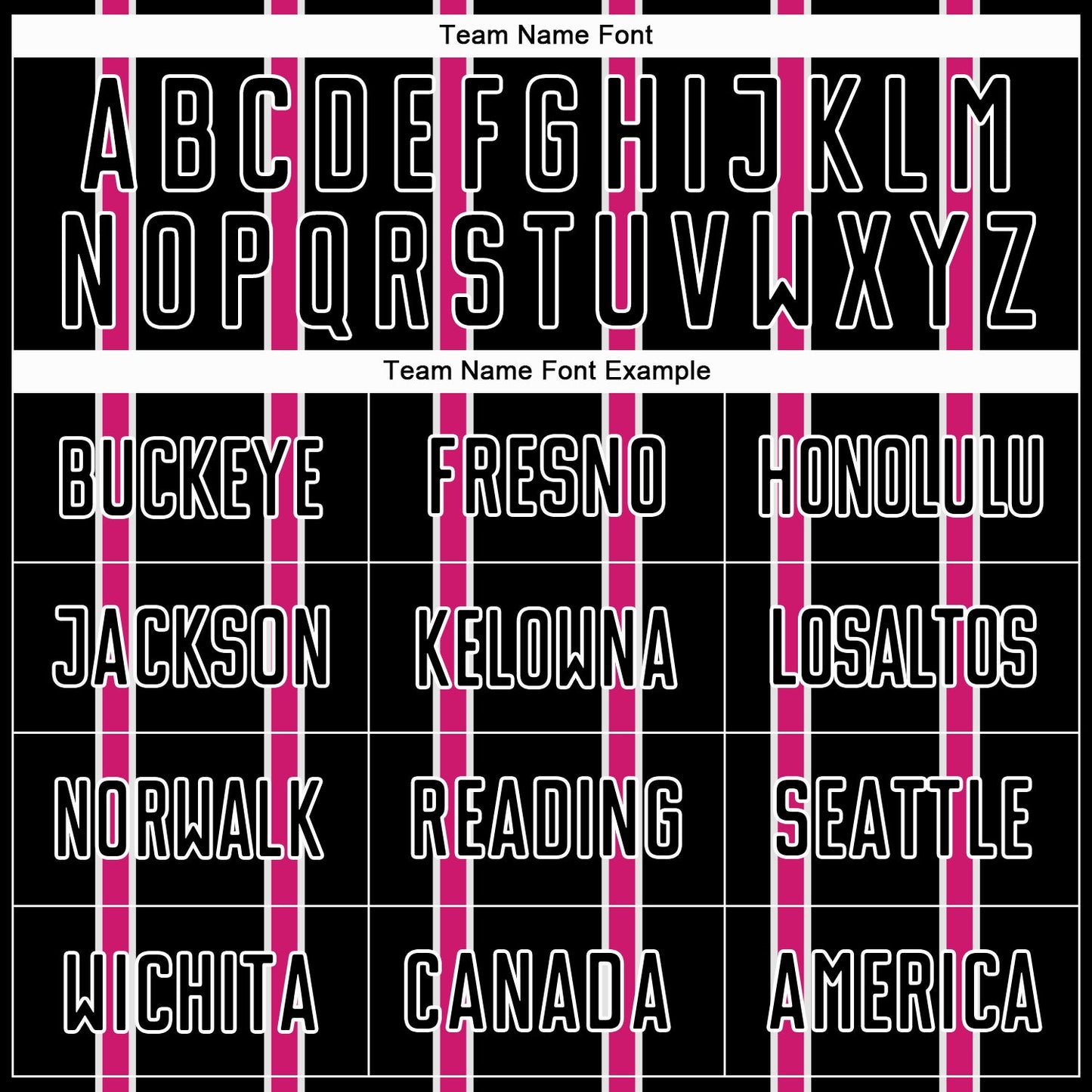 Custom Black Hot Pink-White Stripe Line Sublimation Soccer Uniform Jersey