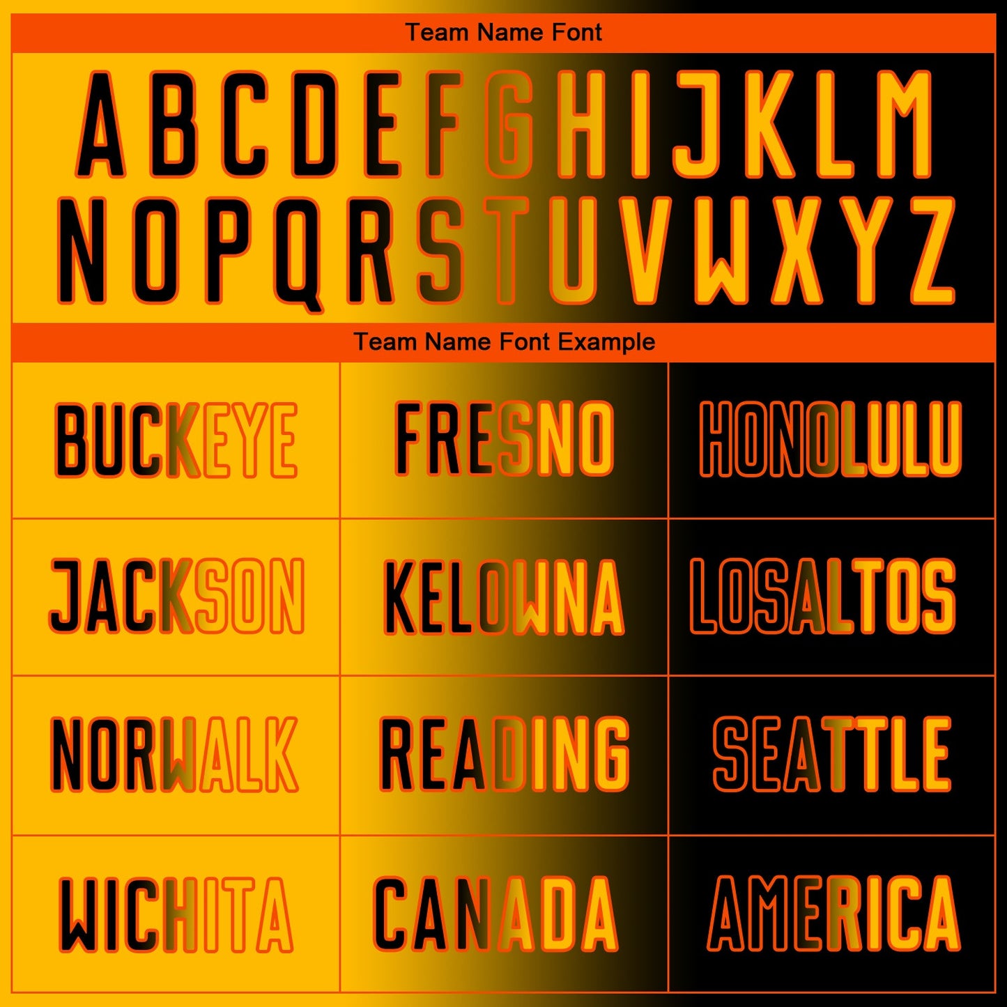 Custom Black Gold-Orange Sublimation Gradient Fashion Soccer Uniform Jersey