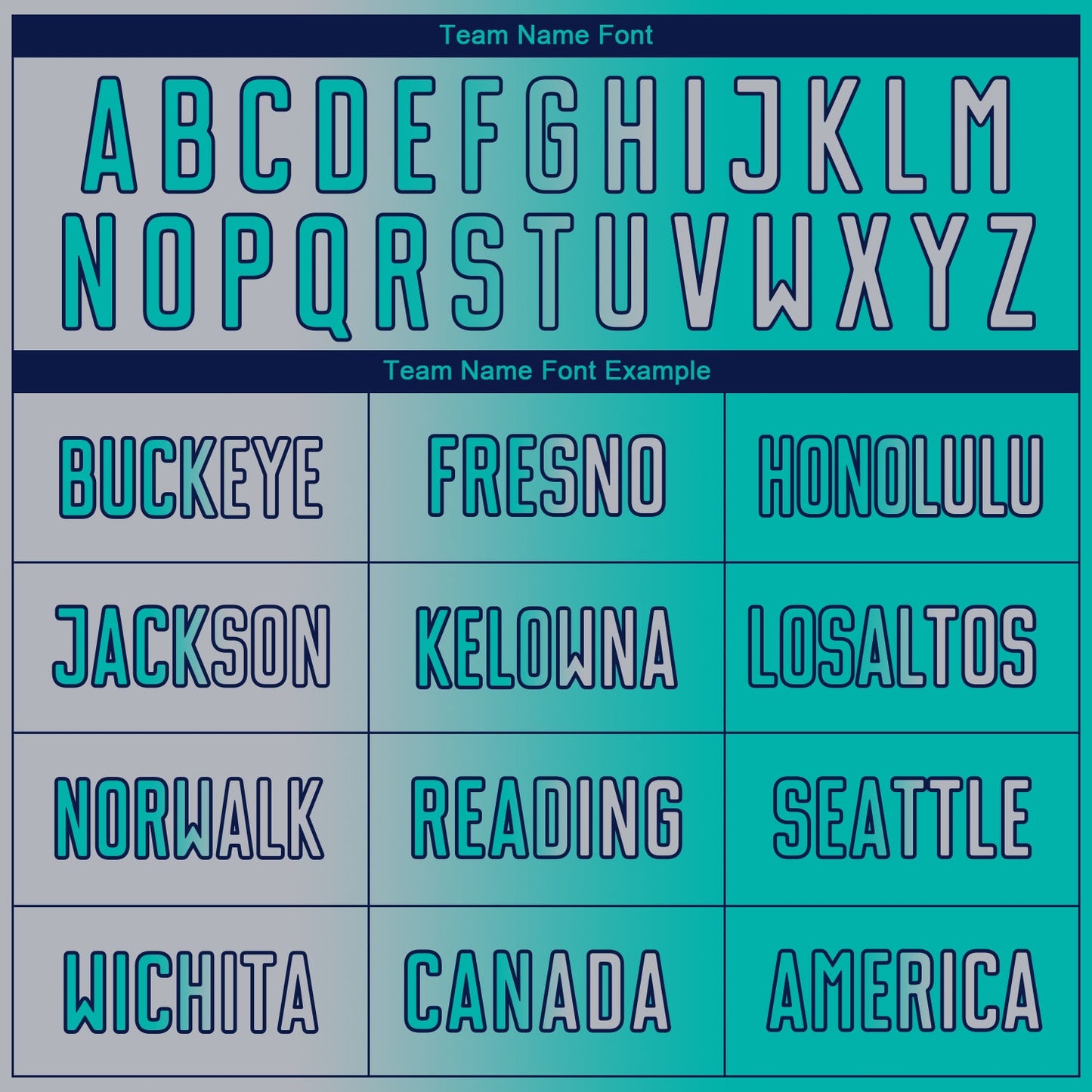 Custom Aqua Gray-Navy Sublimation Gradient Fashion Soccer Uniform Jersey