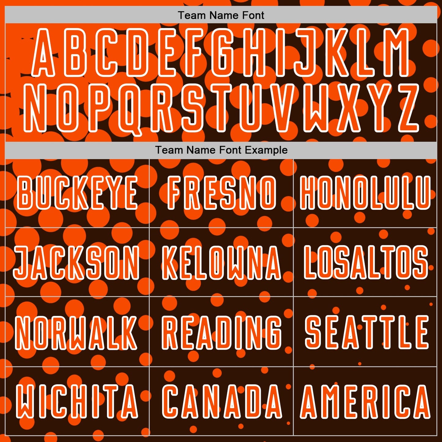 Custom Brown Orange-White Modern Polka Dot Sublimation Soccer Uniform Jersey