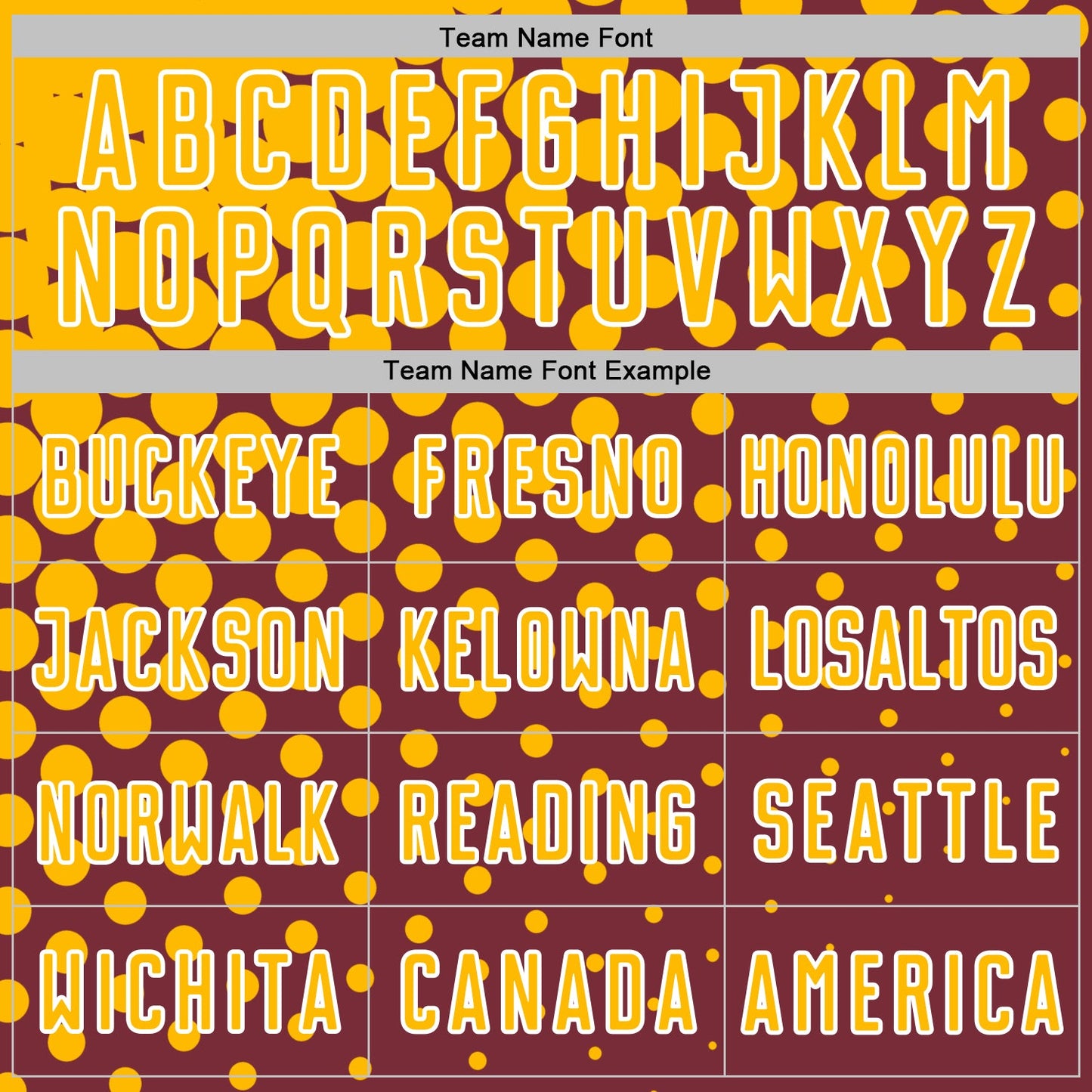 Custom Burgundy Gold-White Modern Polka Dot Sublimation Soccer Uniform Jersey