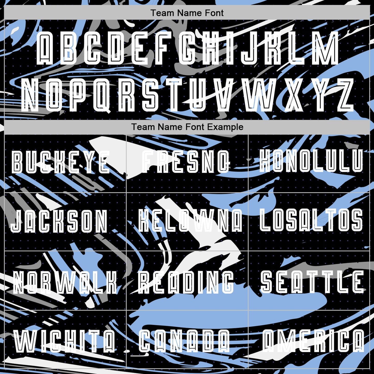 Custom Figure White Black-Light Blue Fluid Art Splash Sublimation Soccer Uniform Jersey