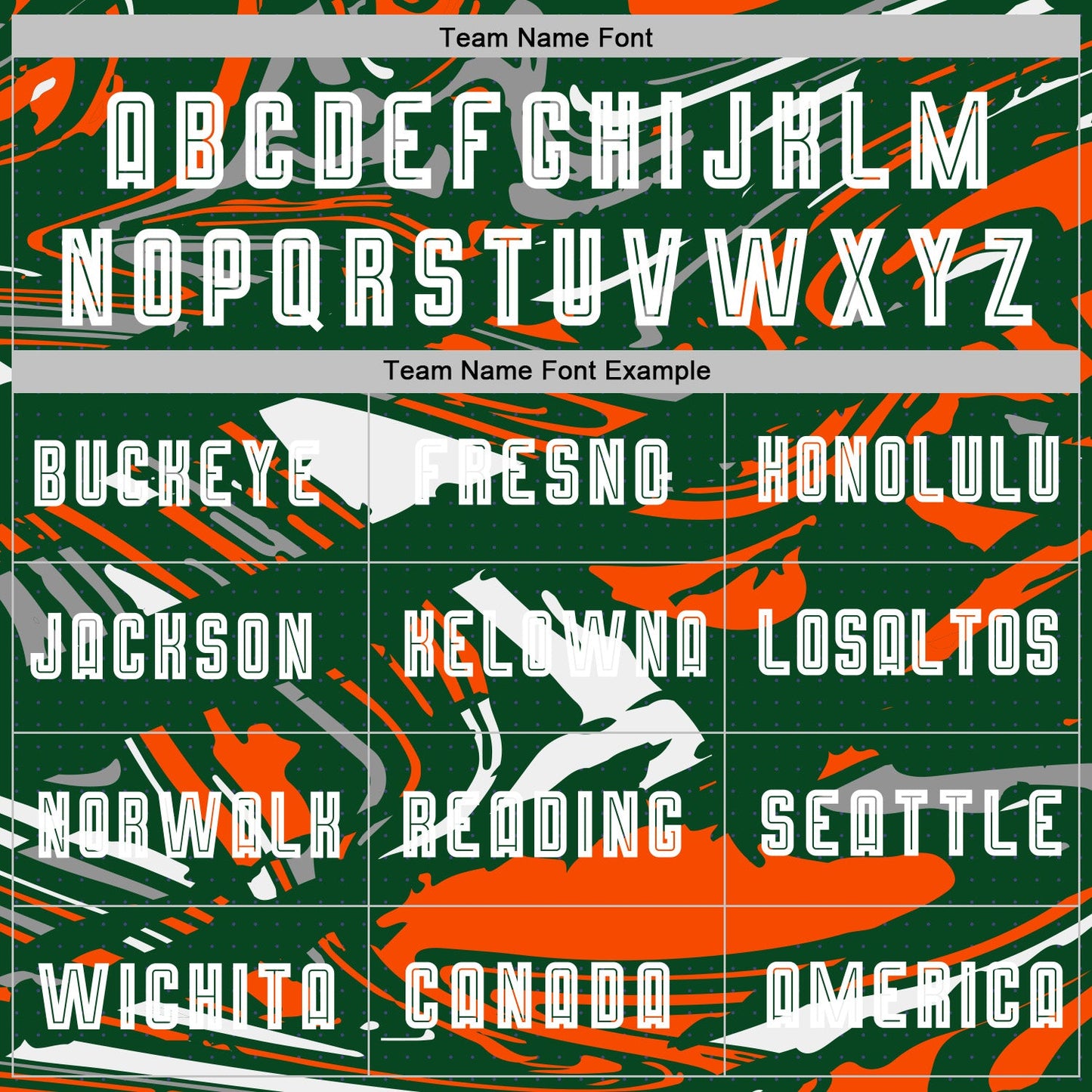 Custom Figure White Kelly Green-Orang Fluid Art Splash Sublimation Soccer Uniform Jersey