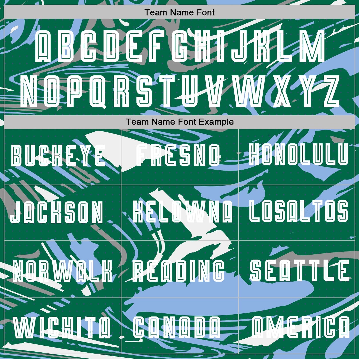 Custom Figure White Kelly Green-Light Blue Fluid Art Splash Sublimation Soccer Uniform Jersey