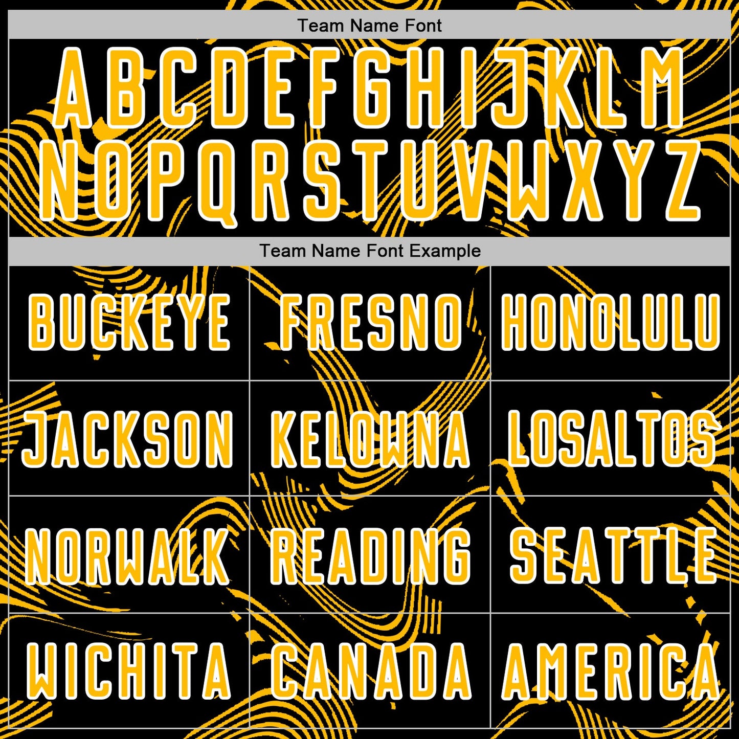 Custom Black Gold-White Curve Lines Sports Sublimation Soccer Uniform Jersey