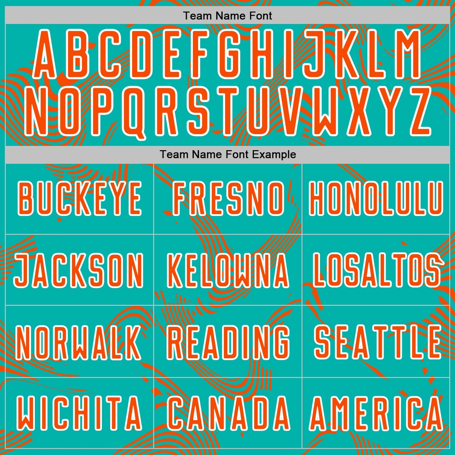 Custom Aqua Orange-White Curve Lines Sports Sublimation Soccer Uniform Jersey