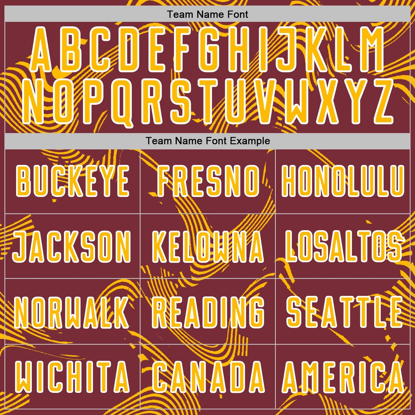 Custom Burgundy Gold-White Curve Lines Sports Sublimation Soccer Uniform Jersey