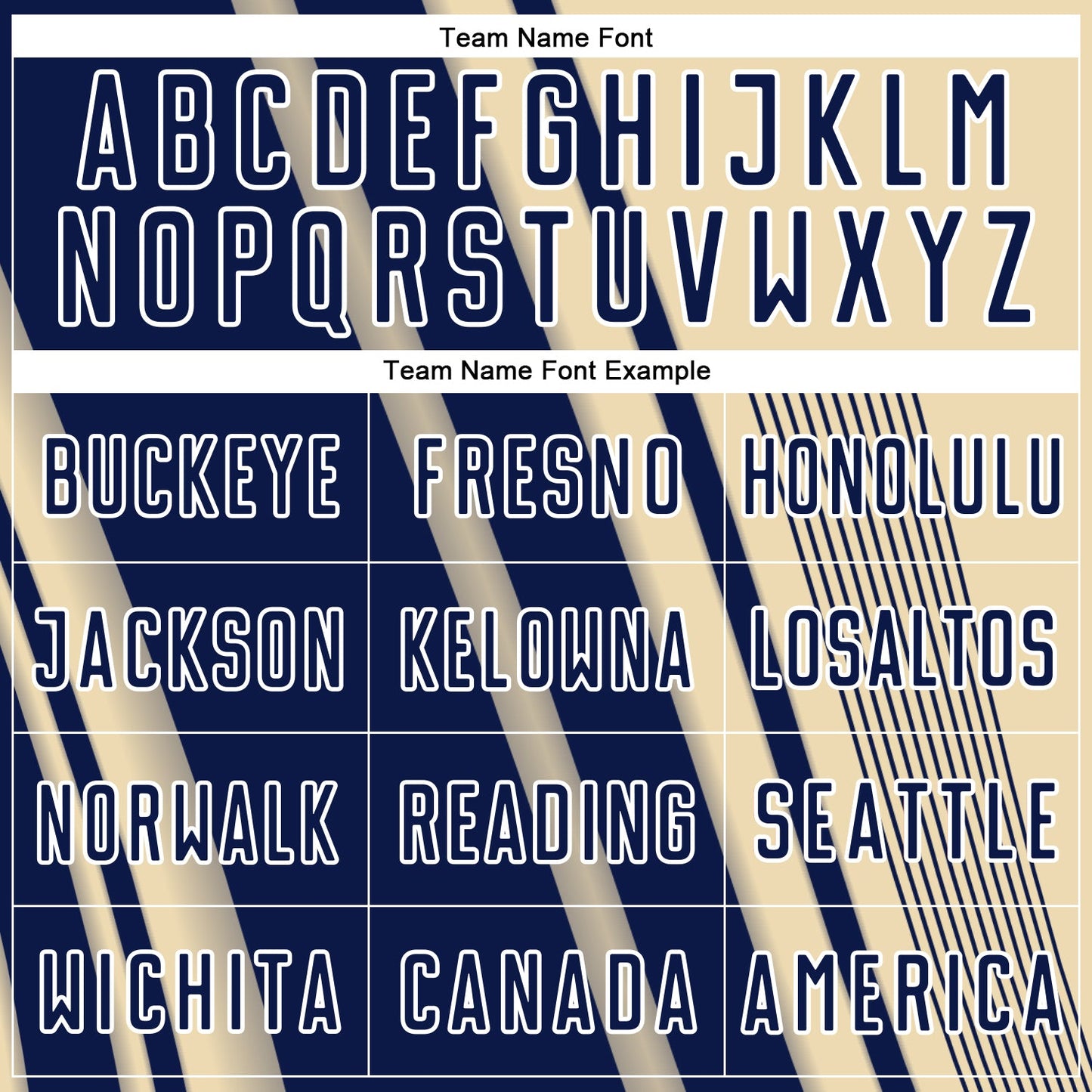 Custom Cream Navy-White Lines Sports Sublimation Soccer Uniform Jersey